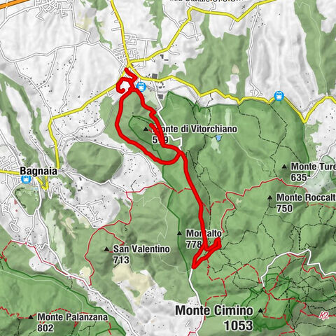 Vitorchiano - Fontanile del Duca - Monte di Vitorchiano - Pallone
