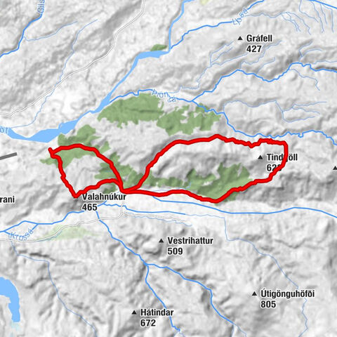 Rangárþing eystra - Skagfjörðsskáli - Slyppugil - Valahnúkur