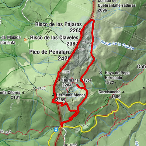 Venta Marcelino - Risco de los Claveles - Pico de Peñalara - Hermana Mayor