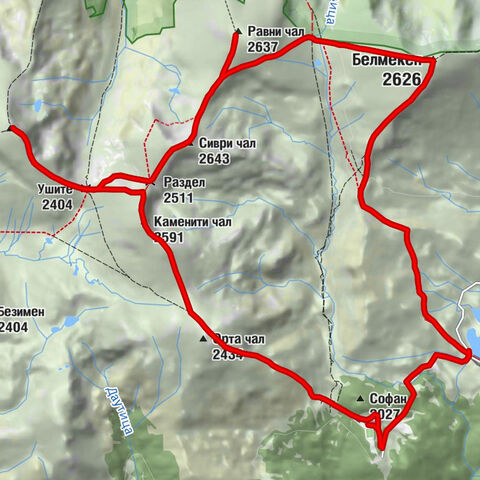 Благоевград - Белмекен - Сиври чал - Ибър