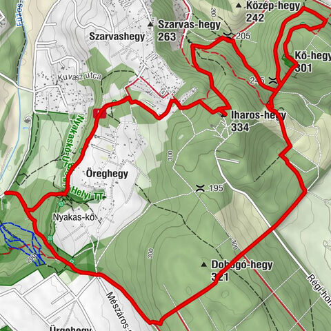 Biatorbágy - Iharos-hegy - Szily-kápolna - Kő-hegy (Kő-orr)
