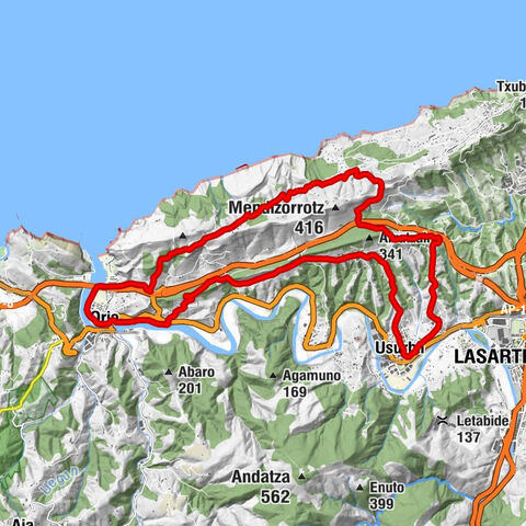 Usurbil - Arratzain sagardotegia - Aginagamendi - Kalezar