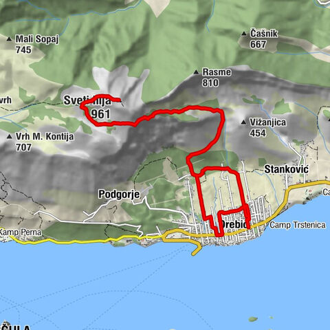 Orebić - Sveti Ilija - Planinarski dom Sveti Ilija