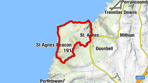 St. Agnes - Goonvrea - St Agnes Beacon - St Agnes