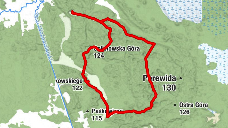Grzędy - Solistowska Góra - Dział Kumkowskiego - Dział Grabowskiego