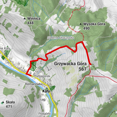 Kąty - Grzywacka Góra - Kaplica na Górze Grzywackiej