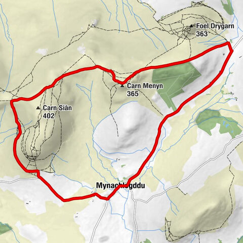 Mynachlog-Ddu - Carn Menyn - Carn Bica - Mynachlogddu