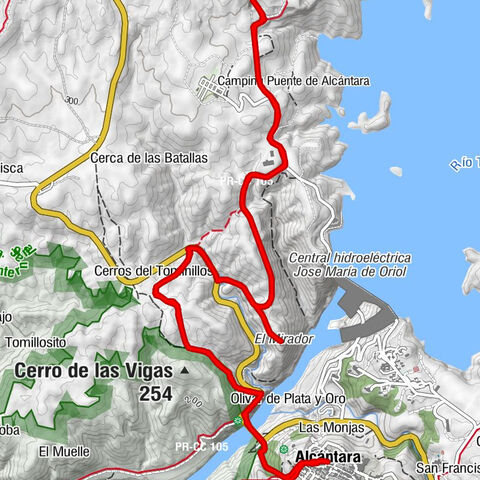 Alcántara - Huerta del Tomillito - Cerro de las Vigas - Cerros del Tominillos