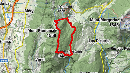 Le Sire - Mont Kamuniak - Croix du Nivolet - boyau