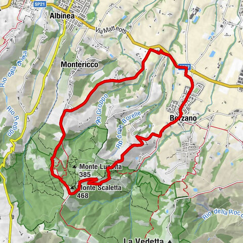 Borzano - Casa Luisa - Monte Scaletta - S. Maria dell'Uliveto