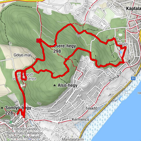 Alsóörs - Csere-hegy