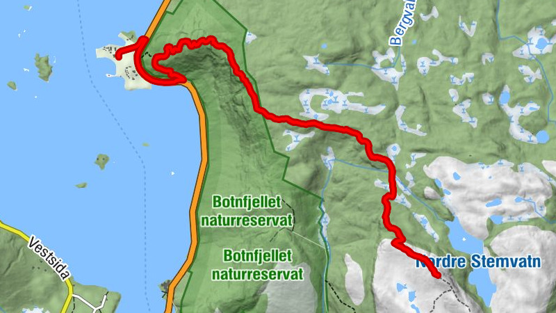 Neset - Rinden - Vinddalsristi - Årdalsknapen