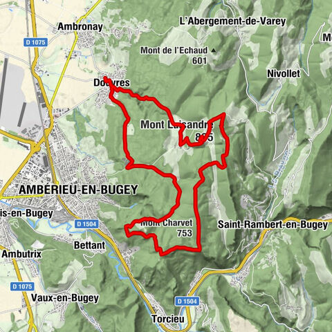 Douvres - Mont Charvet - Mont Luisandre - Amitchi