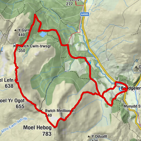 Beddgelert - Moel Hebog - Moel Yr Ogof - Moel Lefn