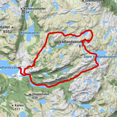 Gjesdal - Maribakken - Vådlandsknuten - Bjerkreim