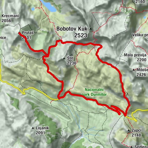 Dobri Do - Škrčko ždrijelo - Prutaš - Uvita greda