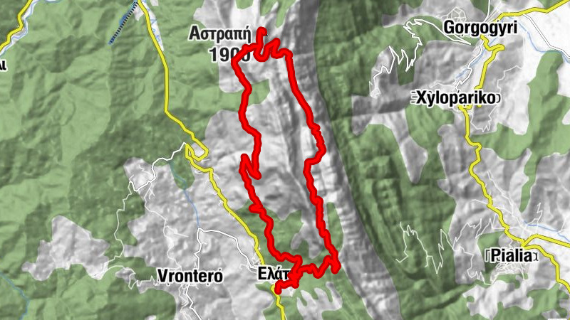 Ελάτη - Ορειβατικό Καταφύγιο Κόζιακα - Αστραπή - Θύρα