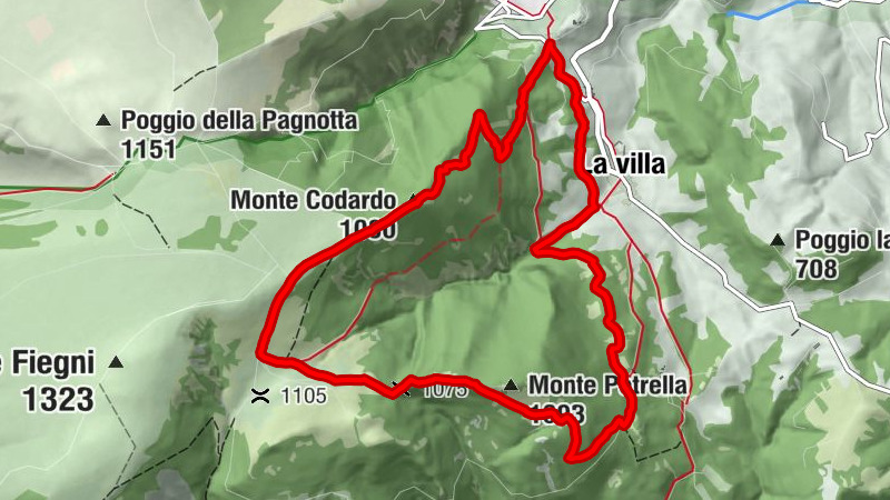 Tribbio - Monte Codardo - Monte Petrella - La villa