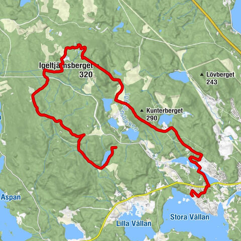 Korsarvet - Önsbacken - Igeltjärnsberget - Falu kommun