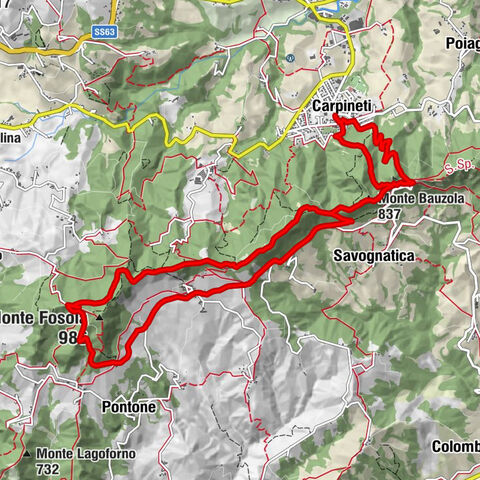 Carpineti - Monte Bauzola - Crocetta - Villaprara