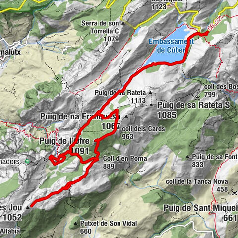 Escorca - coll dels Cards - Puig de l'Ofre - Puig des Coll des Jou