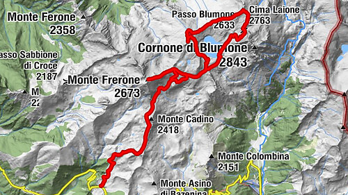 Breno - Monte Frerone - Cima Terre Fredde - Cima Laione