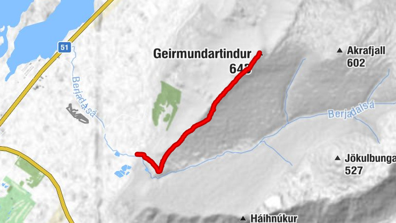 Kúafoss - Háifoss - Lambafossar - Geirmundartindur