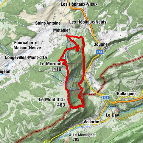 Métabief - Cabane CAS du Mont d'Or - Le Mont d'Or - Le Morond