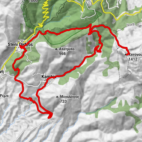 Στενή Δίρφυος - Xerovouni - Καμπιά - Αγία Κυριακή