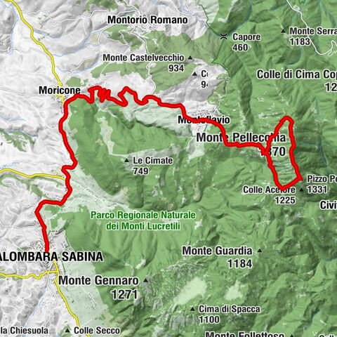 Monteflavio - Monte Pellecchia - Cima Fidene - Palombara Sabina
