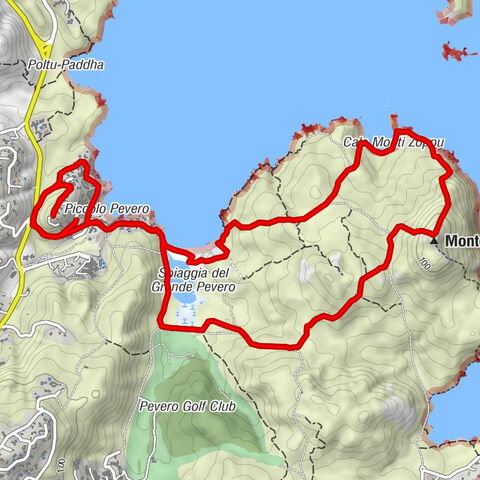 Alzachèna/Arzachena - Golfo Pevero - Monte Zoppu