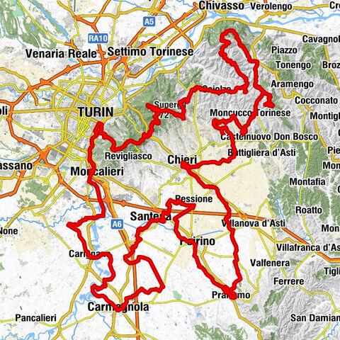 Gran Gravel Tour in the Oltre Collina Torinese in 4 stages