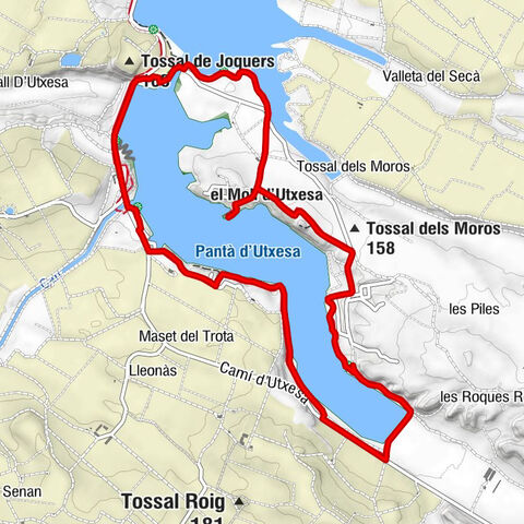 Torres de Segre - Utxesa - el Molí d'Utxesa - Tossal de Joquers