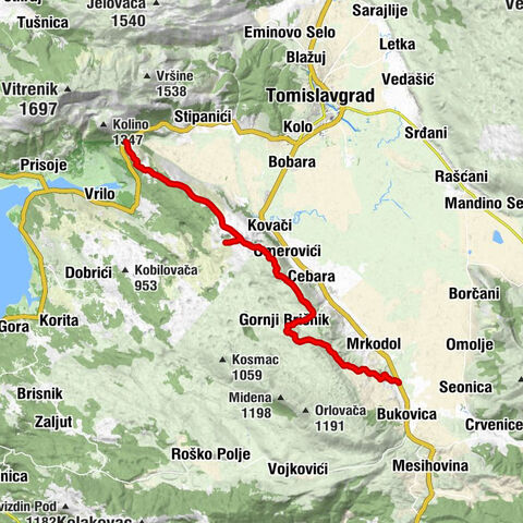 Naselje Cebara - Gradina - Gornji Brišnik - Bukovica