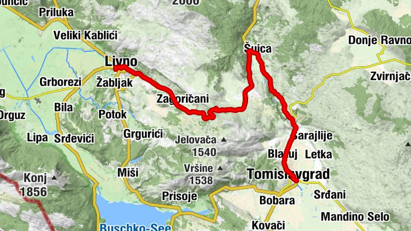 Livno - Podvornice - Tomislavgrad - Obilaznica