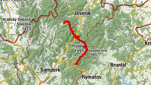 Mordová rokle - Keprník - Praděd - Skřítek