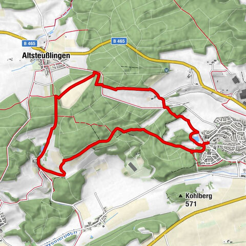 Ehingen (Donau) - Waldgaststätte Zum Saurücken - Marienkapelle - Kapelle der heiligsten Dreifaltigkeit