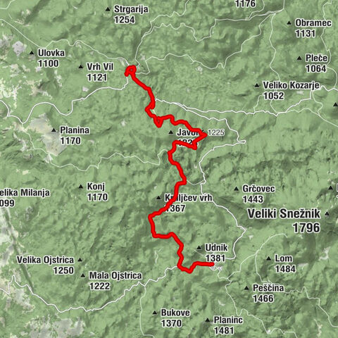 Mašun - Gostišče Mašun - Planinski dom na Sviščakih - Sviščaki