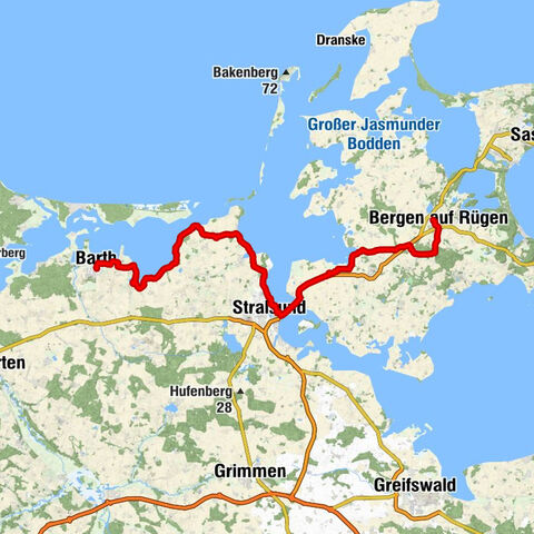 Bergen auf Rügen - St. Johannes - Uetzberg - Barth