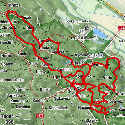 Restaurace hotel Štekl - Myší hora - Cestník - Archa