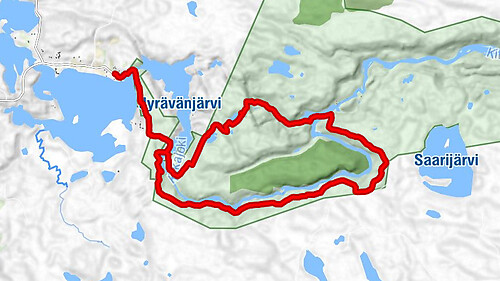 Retki Etappi - Myllytupa päivätupa - Jyrävä - Siilastupa autiotupa