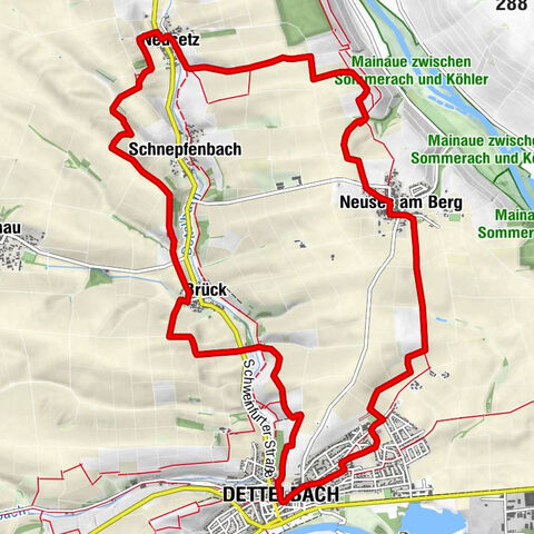 Dettelbach - Brück - Schnepfenbach - St. Nikolaus
