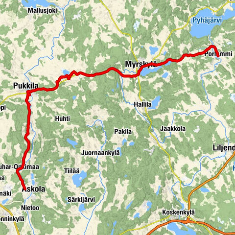 Porlammi - Myrskylä - Pukkila - Askola