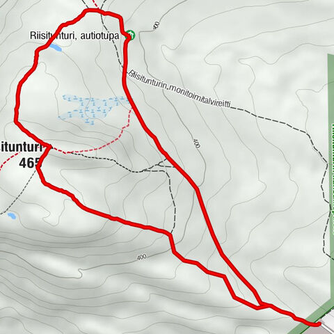 Posio - Riisitunturi - Riisitunturi, autiotupa