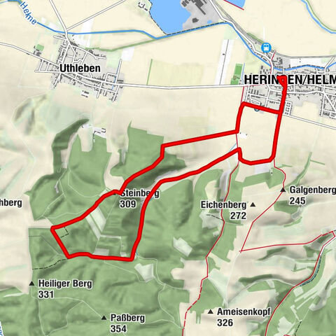 Heringen/Helme - Lindey - Steinberg - Mittelberg (Windleite)