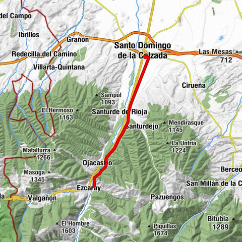 Santo Domingo de la Calzada - San Asensio de los Cantos - Ojacastro