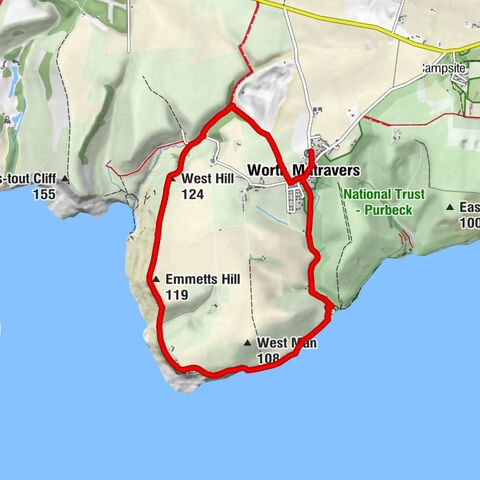 Worth Matravers - West Hill - Emmetts Hill - St. Aldhelm's Chapel