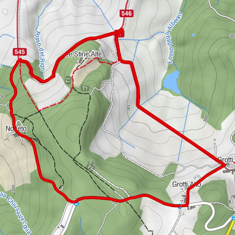 Grotti Alto - Grotti Basso - Le Stine Alte - Noceto