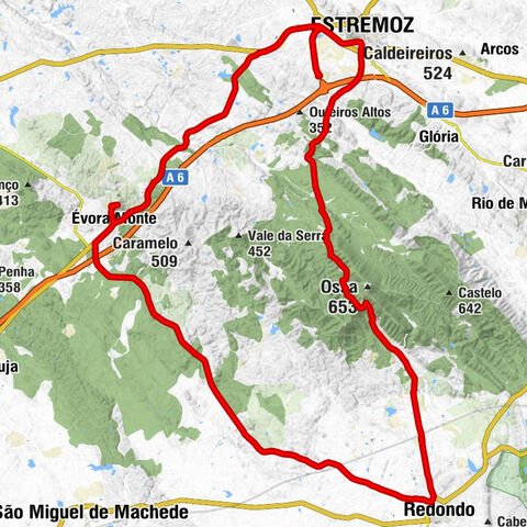 Redondo - Évoramonte - Ermida de São Sebastião - Courelas da Amendoeira