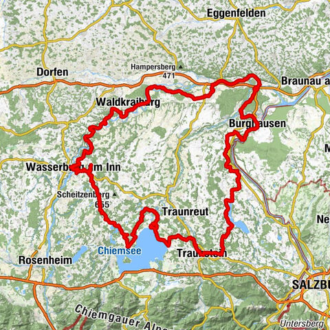 Veitsgraben - Schloßberg - Eichenkapelle - Traunstein